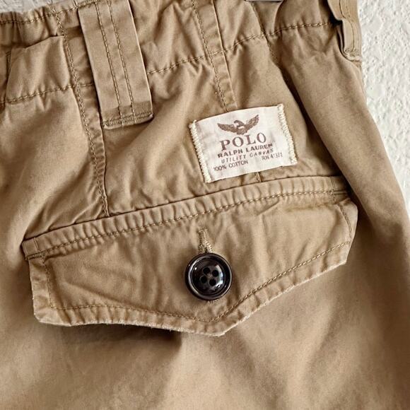 Polo Ralph Lauren Y2K Cargo Shorts Size 30 Baggy Utility Gorpcore Preppy 90s - Picture 6 of 8